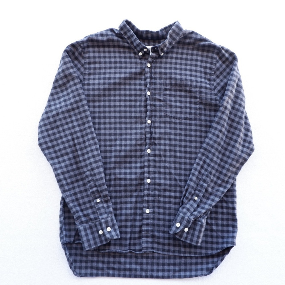 Flint And Tinder Mens Flannel Size XL Long Sleeve Button Down Shirt Black Plaid